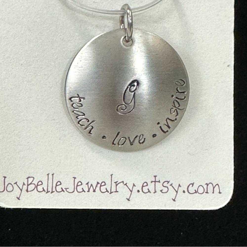 JOY BELLE Teach Love Inspire Charm Origami Necklace Jewelry 16-18” - Picture 2 of 7